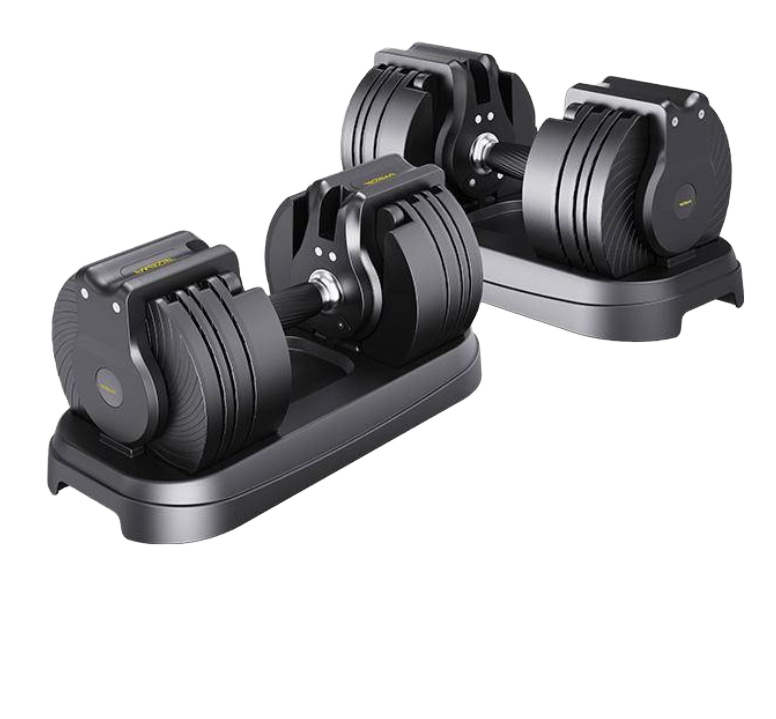 Adjustable Dumbbell Pair 40Kg - ชุดดัมเบลปรับน้ำหนักได้ T0302 สำหรับการฝึกความแข็งแรงและการลดน้ำหนัก พร้อมตัวล็อคเพื่อความปลอดภัย