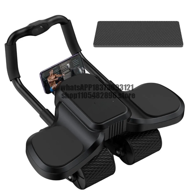 Ab Roller Wheel With Elbow Support - ล้อบริหารหน้าท้อง 2-in-1 พร้อมที่รองข้อศอกและแผ่นรองเข่า - ระบบคืนตัวอัตโนมัติ รุ่นอัพเกรด