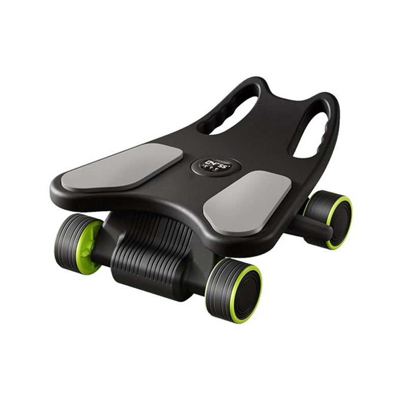Ab Roller Wheel With Elbow Support - ล้อบริหารหน้าท้องพร้อมที่รองข้อศอก แผ่นรองบริหารหน้าท้อง 4 ล้อ เครื่องออกกำลังกายแกนกลางลำตัว มินิพิลาทิส