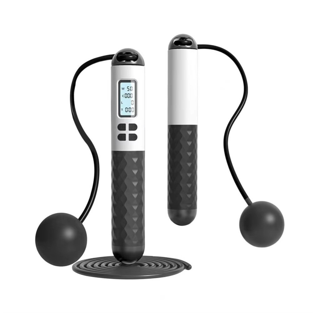 Smart Jump Rope Digital Counter - เชือกกระโดดไร้สาย ไม่มีเชือก ป้องกันการลื่น ลดน้ำหนัก นับจำนวนการกระโดด เชือกกระโดดอัจฉริยะ