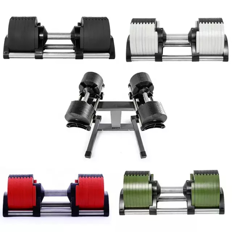 Adjustable Dumbbell Pair 40Kg - ดัมเบลแบบปรับน้ำหนักได้ 40 กก. ชุดดัมเบลสำหรับออกกำลังกาย แผ่นน้ำหนัก 20