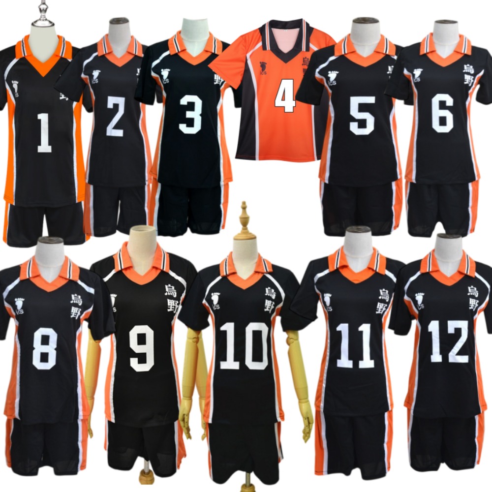 Team Sports - ไฮคิว!! ชุดคอสเพลย์เสื้อเจอร์ซีย์ทีมวอลเลย์บอลโรงเรียนมัธยมคาราสุโนะ ชุดกีฬา มีสินค้าพร้อมส่ง ชุดสวมบทบาทอนิเมะ คอมมิคคอน