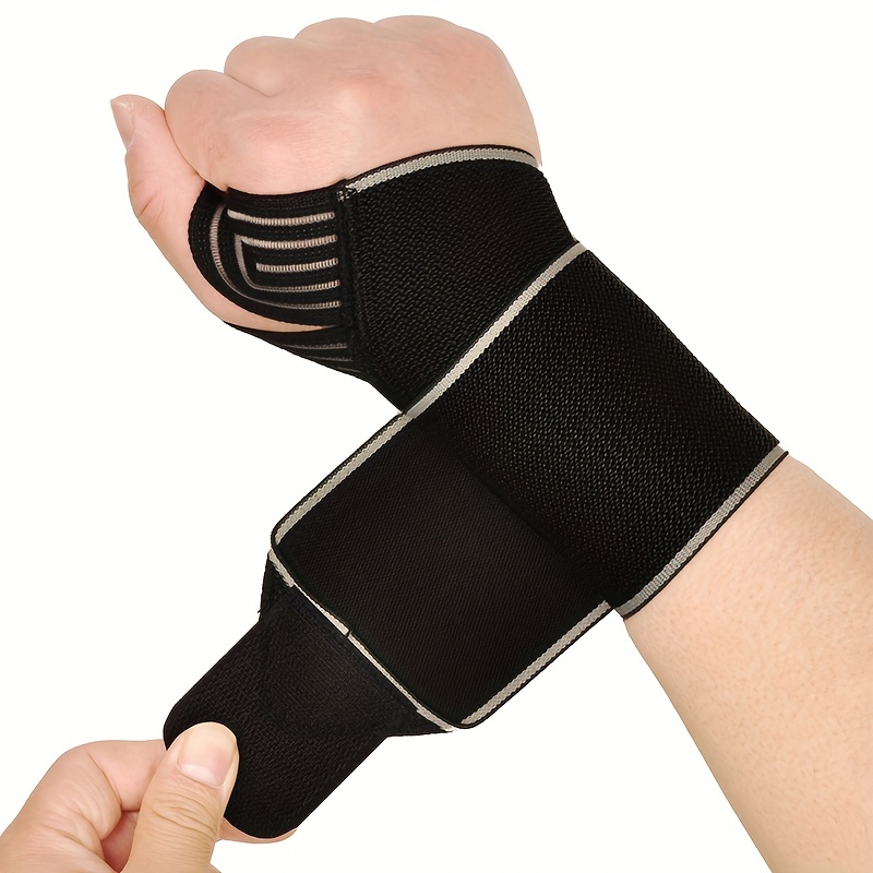 Wrist Wraps Weightlifting Support - สายรัดพยุงข้อมือแบบปรับได้ 1 ชิ้นสําหรับการยกน้ําหนัก กีฬา และการใช้งานประจําวัน -