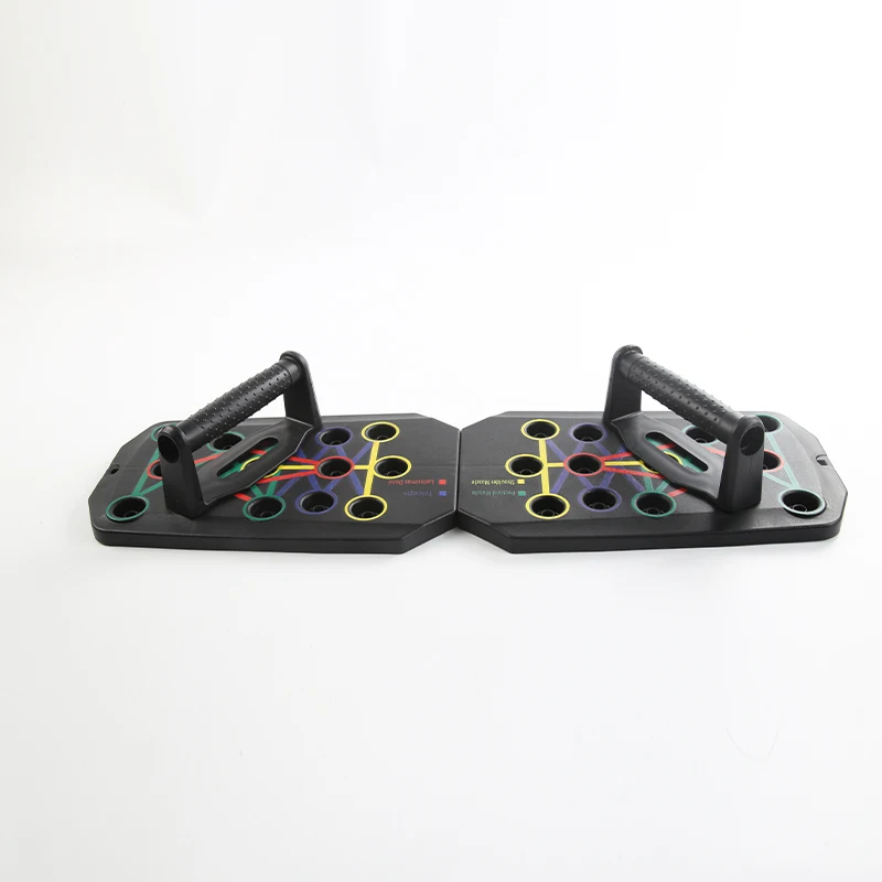 Push Up Board Foldable Multi Function - แผ่นวิดพื้นอเนกประสงค์แบบพกพา - อุปกรณ์ออกกำลังกายและฝึกกล้ามเนื้อ ชุดออกกำลังกายที่บ้าน บาร์วิดพื้นแบบพับได้ พร้อมแรงต้าน
