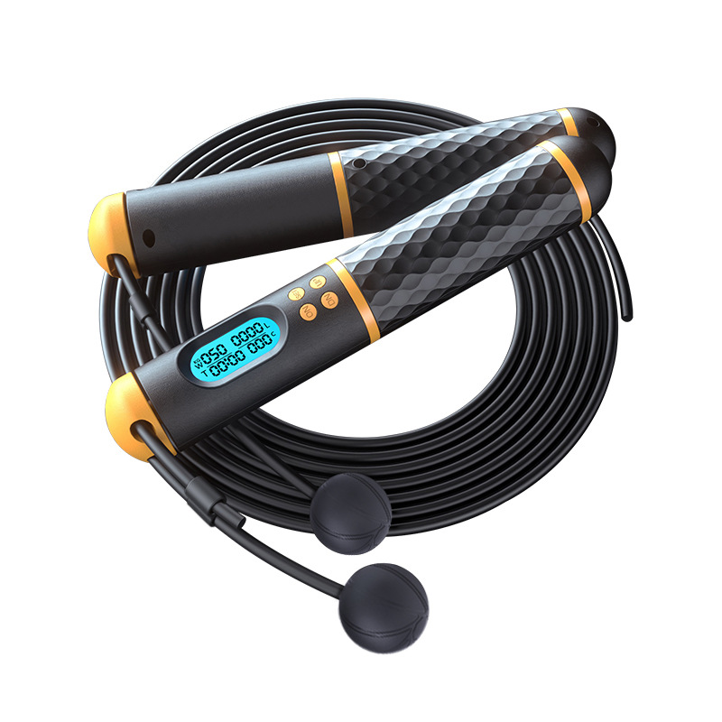 Smart Jump Rope Digital Counter - เชือกกระโดดอัจฉริยะ, เชือกกระโดดไร้สายสำหรับผู้ใหญ่รุ่นใหม่ พร้อมตัวนับดิจิตอลและตัวจับเวลา อุปกรณ์ออกกำลังกายสำหรับฟิตเนสและกีฬา