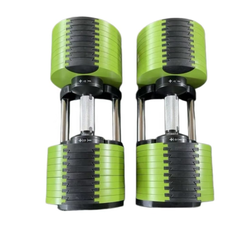 Adjustable Dumbbell Pair 40Kg - ดัมเบลปรับน้ำหนักได้สำหรับงานหนัก พร้อมด้ามจับเหล็กชุบไฟฟ้า สำหรับฟิตเนสและเพาะกาย สามารถปรับแต่งบรรจุภัณฑ์ได้