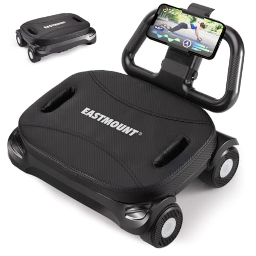 Ab Roller Wheel With Elbow Support - ล้อบริหารหน้าท้องสำหรับออกกำลังกายที่บ้าน - โครงเหล็กสีดำ ระบบเด้งกลับอัตโนมัติ พร้อมที่รองรับข้อศอก ช่วยลดไขมันหน้าท้อง