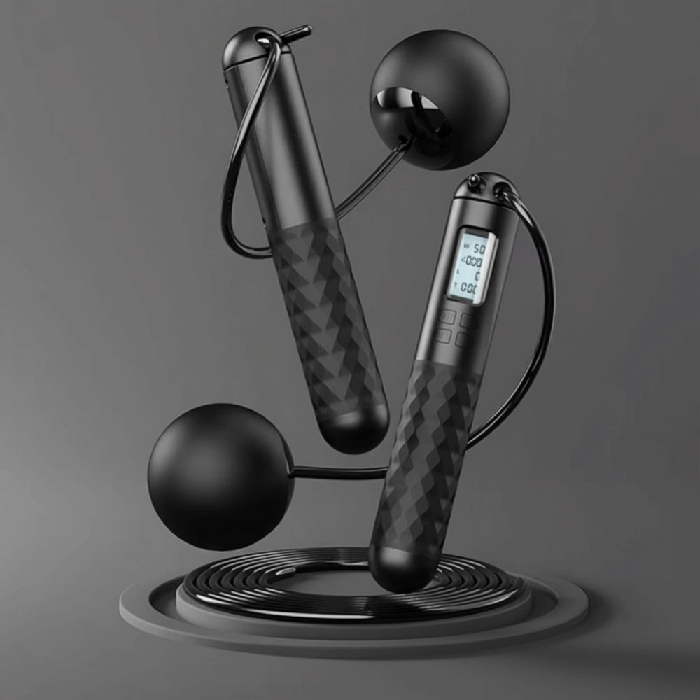 เชือกกระโดดไร้สายแบบพกพา ป้องก - Smart Jump Rope Digital Counter บทวิจารณ์และราคา