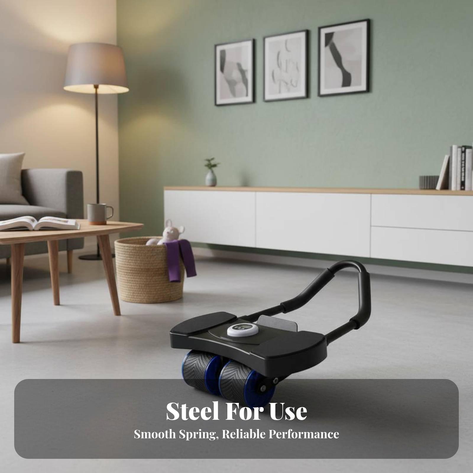 อุปกรณ์ออกกำลังกายหลัก ล้อบริห - Ab Roller Wheel With Elbow Support บทวิจารณ์และราคา