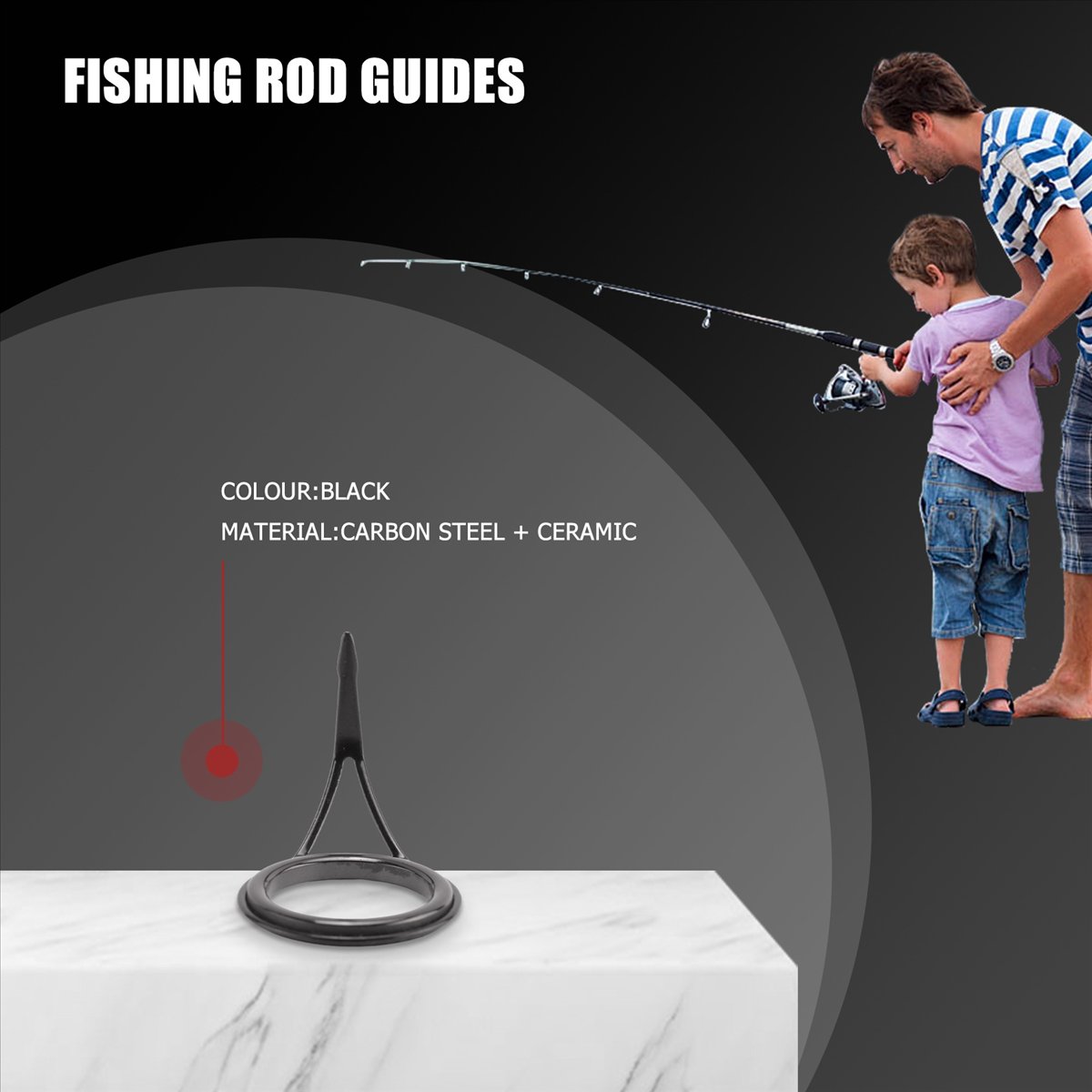 ใหม่ ชุด 8 ชิ้น ไกด์คันเบ็ด ปล - Fishing บทวิจารณ์และราคา