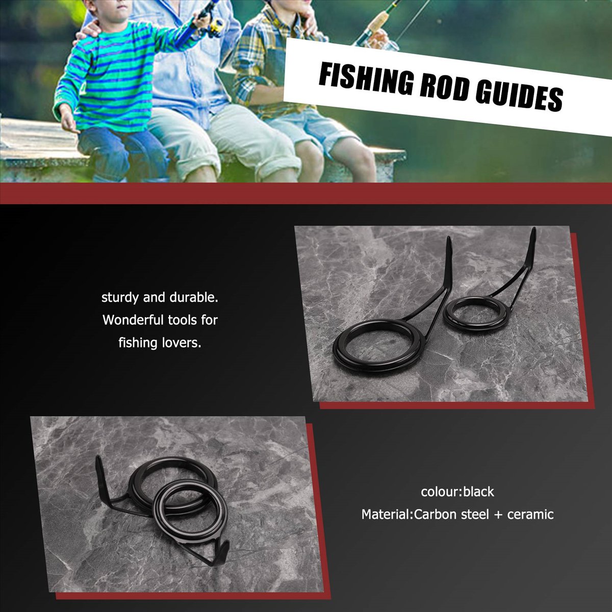 ใหม่ ชุด 8 ชิ้น ไกด์คันเบ็ด ปล - Fishing บทวิจารณ์และราคา
