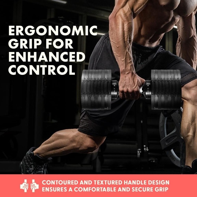 ชุดดัมเบลปรับน้ำหนักได้ 70 ปอน - Adjustable Dumbbell Pair 40Kg บทวิจารณ์และราคา