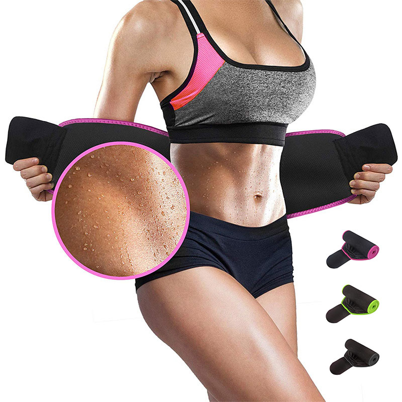 1PC เอวเข็มขัด Trimmer ลดน้ําห - Sweat Waist Trainer Belt Neoprene บทวิจารณ์และราคา