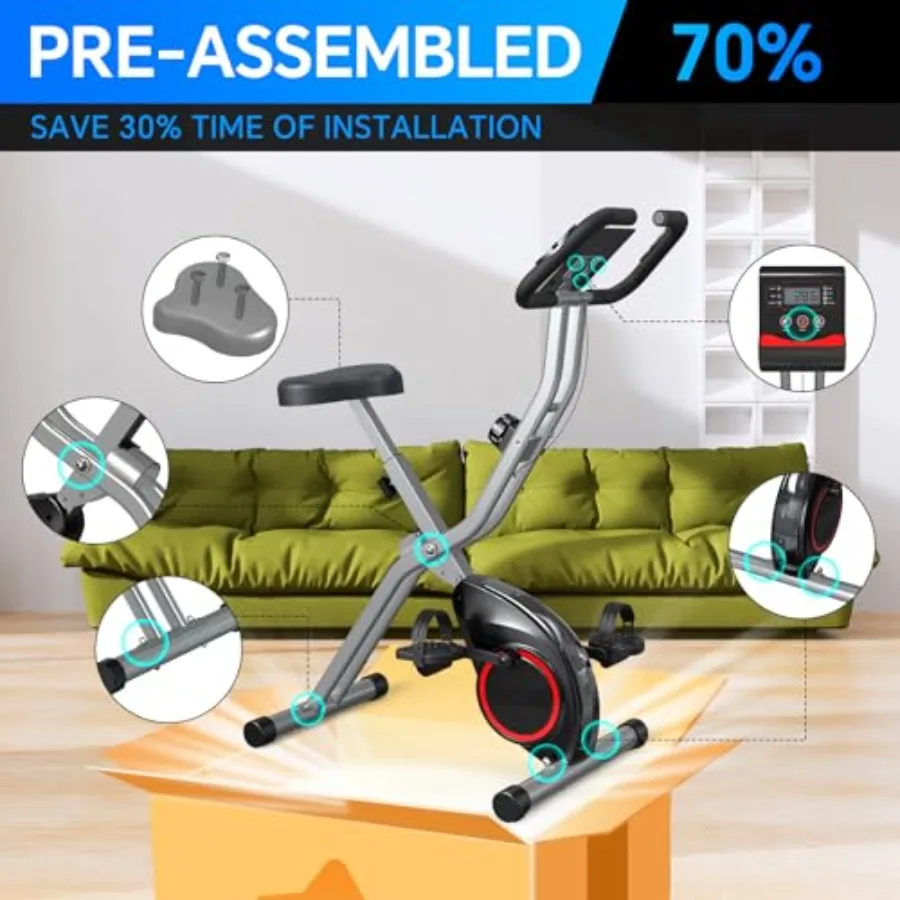 จักรยานออกกำลังกายแบบพับได้ เห - Exercise Bike Magnetic Resistance บทวิจารณ์และราคา