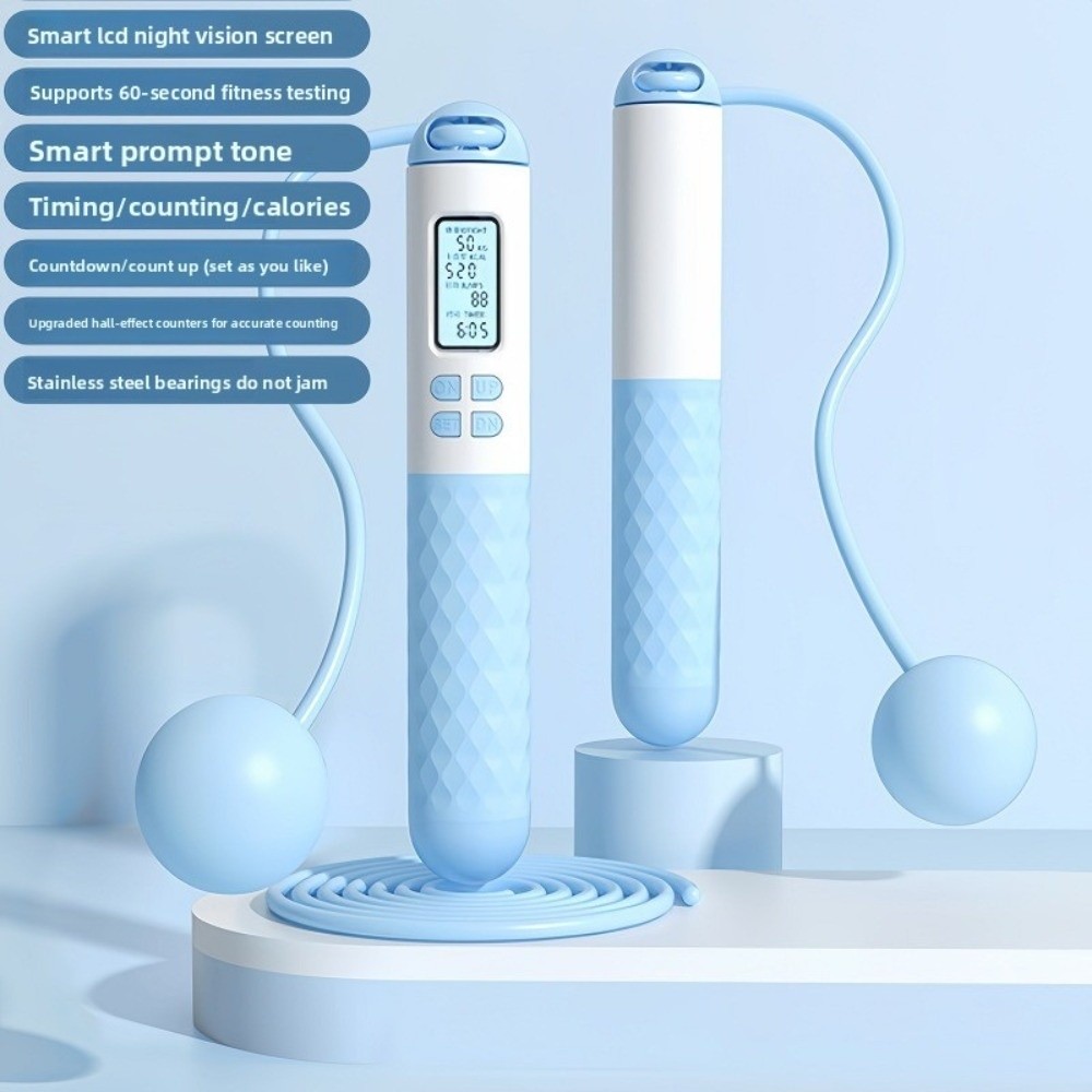เชือกกระโดดไร้สายพร้อมตัวนับน้ - Smart Jump Rope Digital Counter บทวิจารณ์และราคา