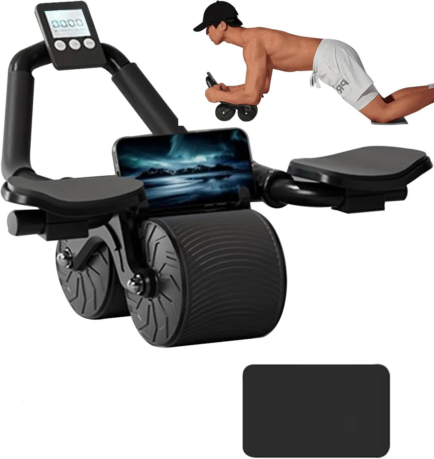 อุปกรณ์บริหารกล้ามเนื้อหน้าท้อ - Ab Roller Wheel With Elbow Support บทวิจารณ์และราคา