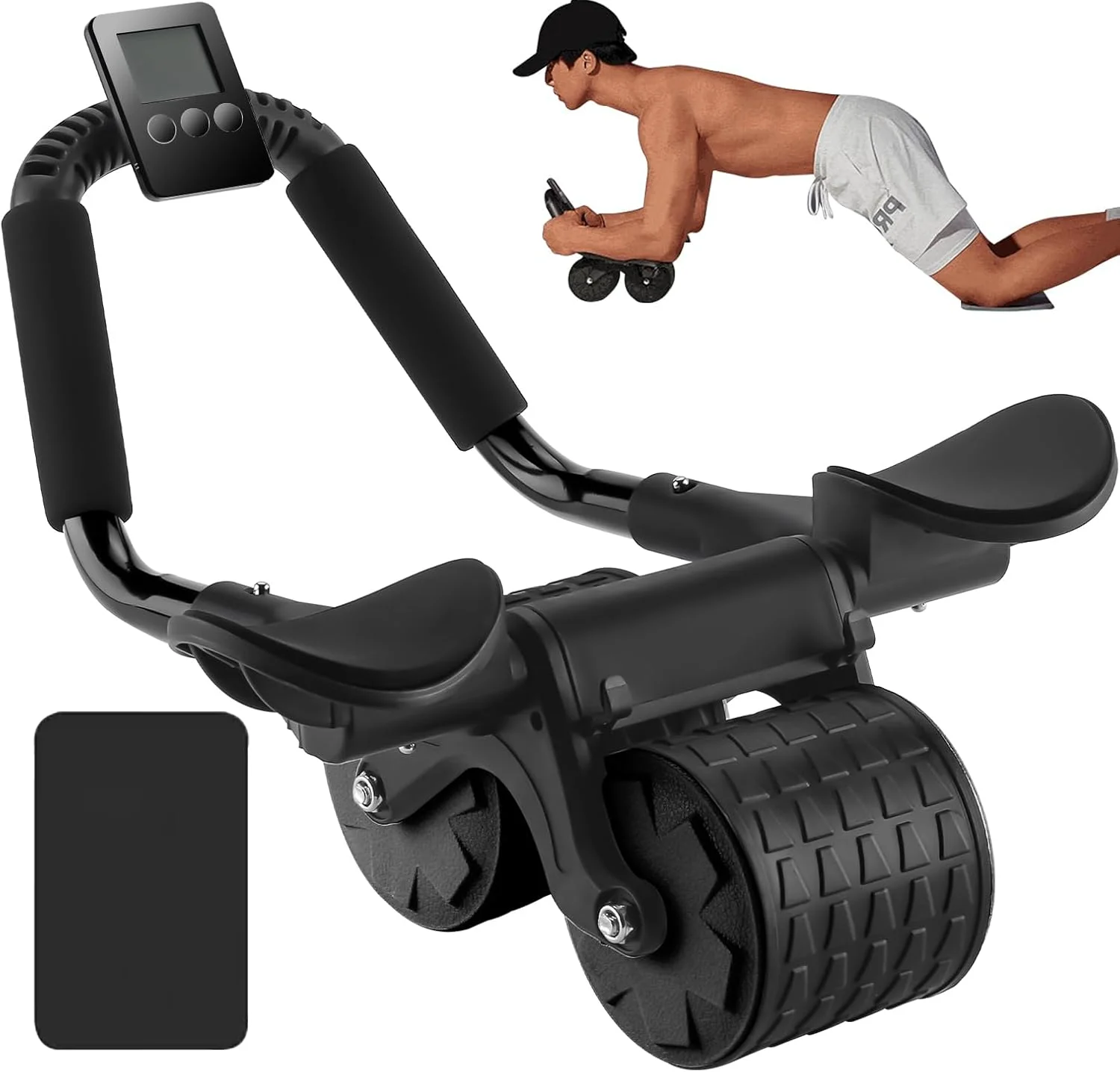 อุปกรณ์บริหารกล้ามเนื้อหน้าท้อ - Ab Roller Wheel With Elbow Support บทวิจารณ์และราคา