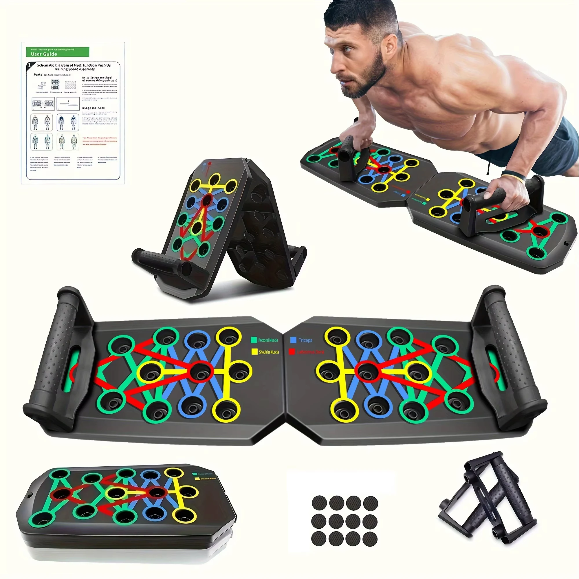 1 ชิ้น ชุดกระดานวิดพื้นพับได้อ - Push Up Board Foldable Multi Function บทวิจารณ์และราคา