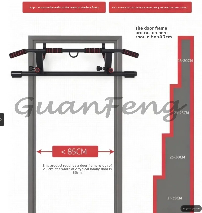 บาร์ดึงข้อแบบไม่ต้องใช้สกรูติด - Door Pull Up Bar No Screw บทวิจารณ์และราคา