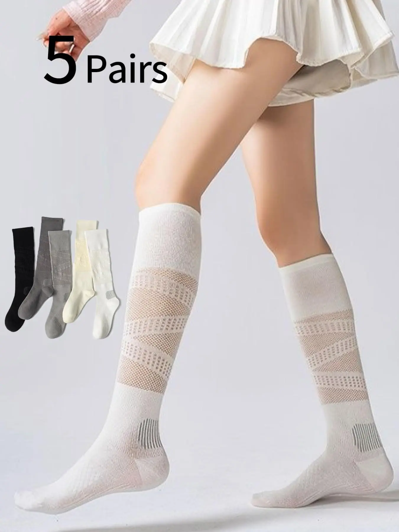 ถุงเท้ากีฬาสำหรับผู้หญิง 5 คู่ - Cycling บทวิจารณ์และราคา