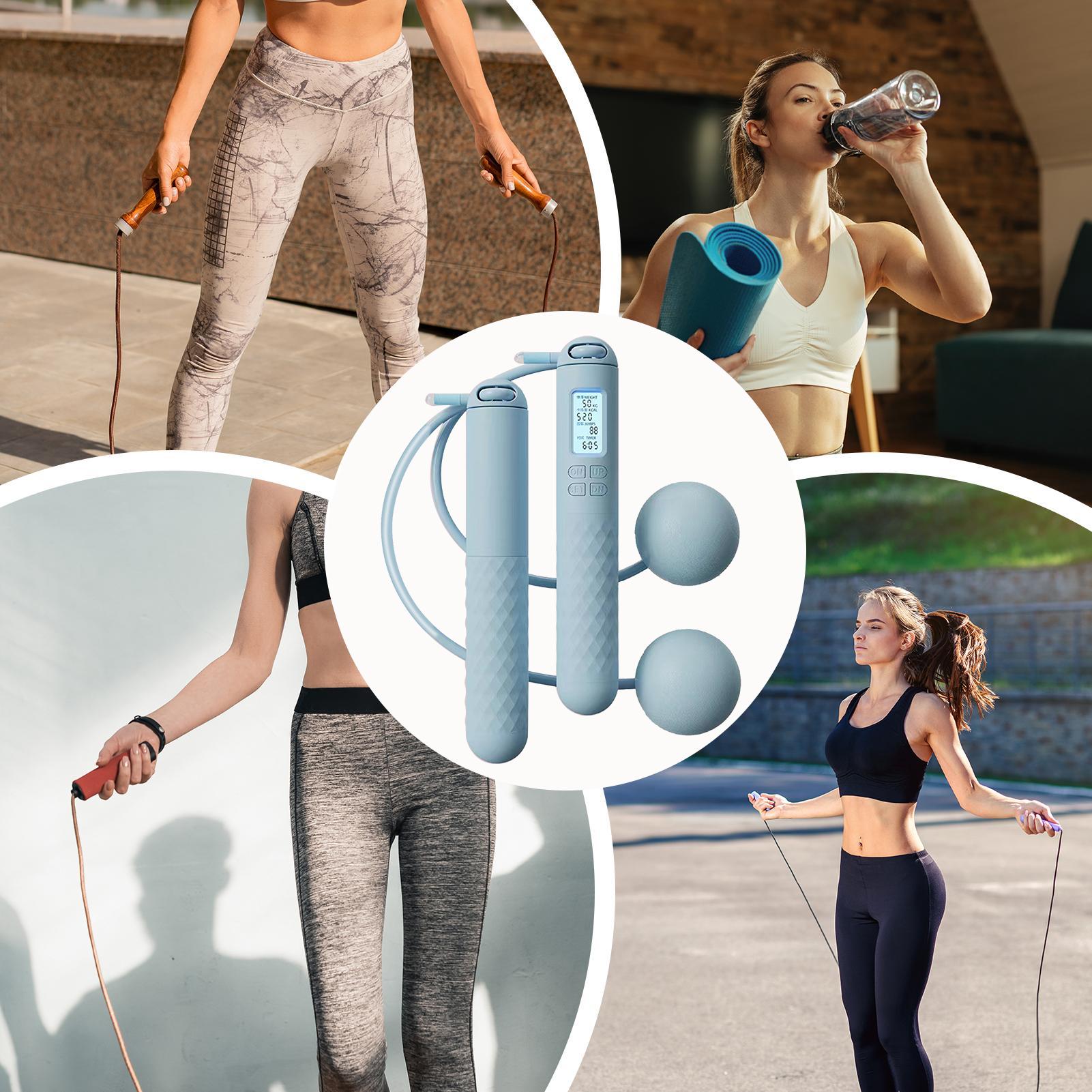 เชือกกระโดดไร้เชือกพร้อมตัวนับ - Smart Jump Rope Digital Counter บทวิจารณ์และราคา