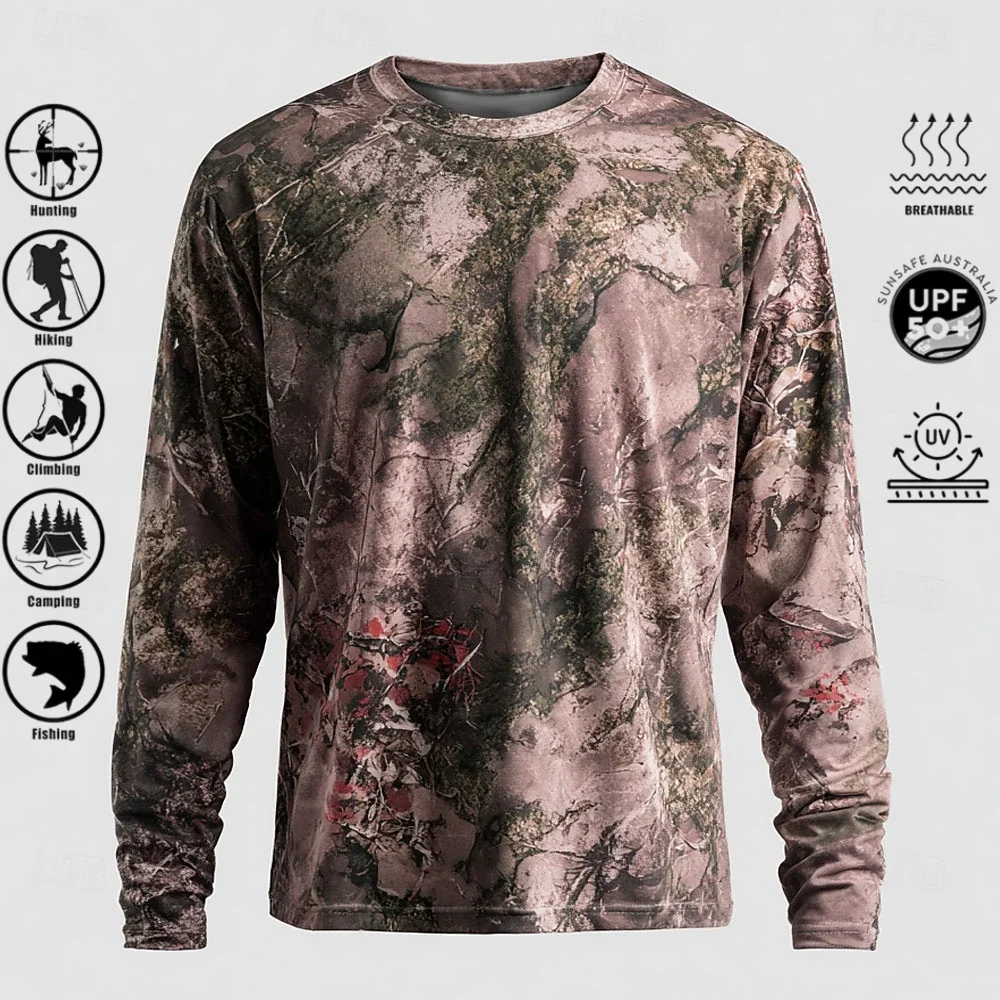 เสื้อยืดแขนยาวผู้ชาย โพลีเอสเต - Hiking บทวิจารณ์และราคา