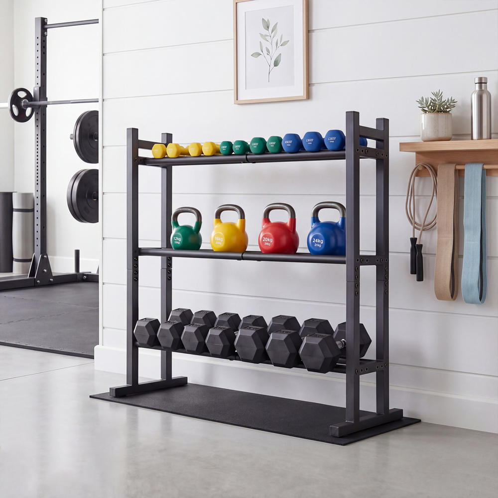 ชั้นวางดัมเบล 3 ชั้นแบบ Heavy  - Fitness Equipment บทวิจารณ์และราคา