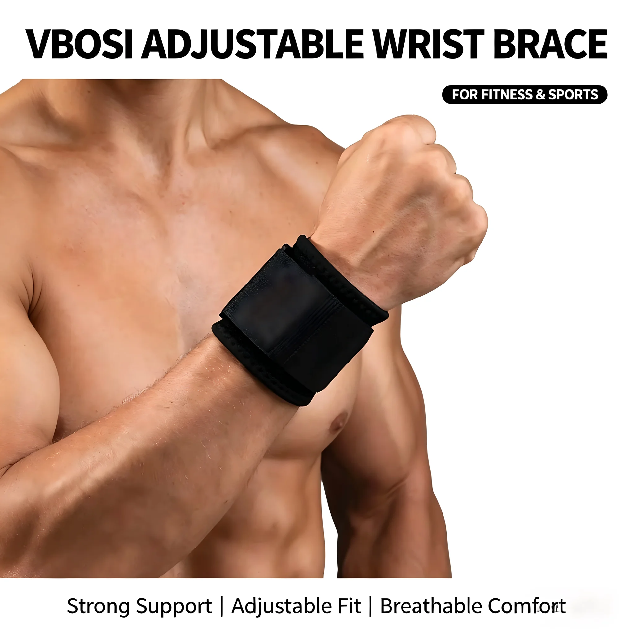 สายรัดข้อมือระบายอากาศสำหรับยก - Wrist Wraps Weightlifting Support บทวิจารณ์และราคา