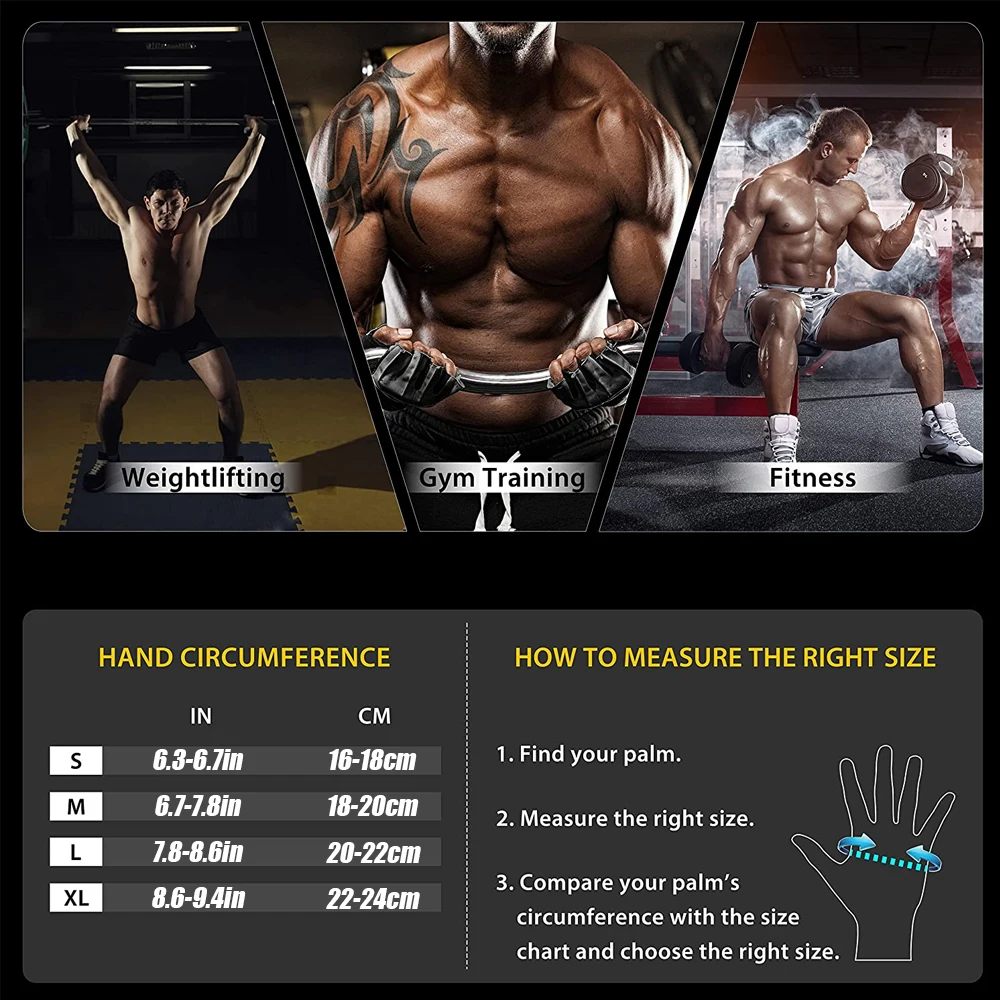 1 คู่ Half Finger GYM Fitness  - Wrist Wraps Weightlifting Support บทวิจารณ์และราคา