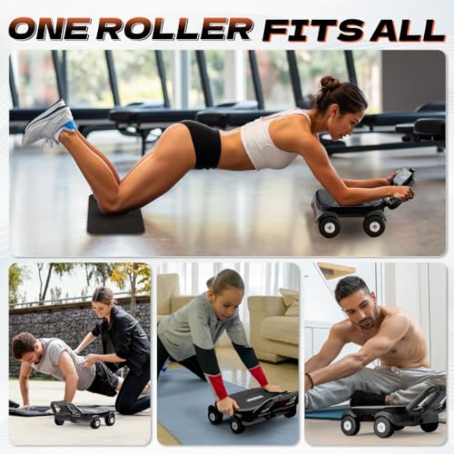 ล้อบริหารหน้าท้องสำหรับออกกำลั - Ab Roller Wheel With Elbow Support บทวิจารณ์และราคา